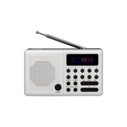 Radioodbiornik ELTRA Pliszka z pamięcią 10 stacji + USB białe