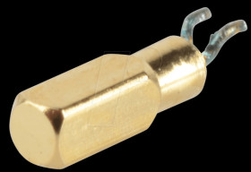 MS5V-T1R 32.768kHz +-20ppm 7pF Quartz oscillator, metal housing, 1.15 x 1.15 x 4.7 mm, 7 pF