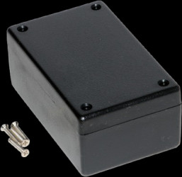 ABS enclosure, (L x W x H) 104 x 66 x 33 mm, black (RAL 9005), IP54, 1594CBK