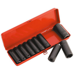 Sealey AK58/11M Impact Socket Set 10pc 1/2&quot;sq Drive Deep Metric