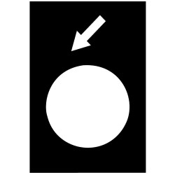 legend - 30 x 40 mm - black - reverse