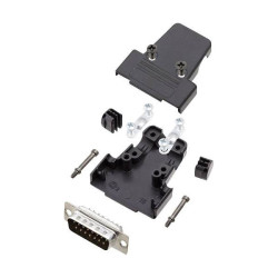 Encitech 6355-0037-02 D-Sub Pin Strip set 15 Pins Solder Bucket