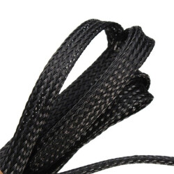 Oplot na przewody 4mm - Oplot poliestrowy/ Plecionka - black - 1mb