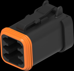 Socket housing, 6 pole, for DEUTSCH DT series, DT06-6S-CE05