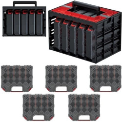 Szafka z 5x organizer z przegrodami na narzędzia i akcesoria 390x284x60mm Kistenberg TAGERCASE 30