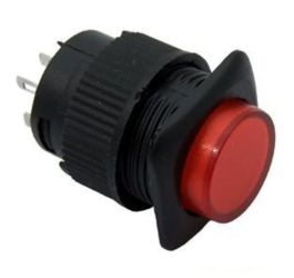 PRZYCISK PBS-13AR BISTABILNY KWADRATOWY PODŚWIETLANY 1A/250V (PRZEL119)