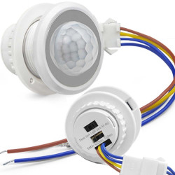 Czujnik ruchu zmierzchu do lampy LED PIR czas 5s/45s/300s 50W 230V