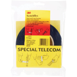 3M&#x2122; Scotchflex&#x2122; Wire Tie Wrap, Black, 20 mm x 10 m