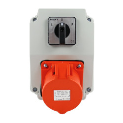 Zestaw siłowy NBOX-Z.3 gniazdo 16A 5P wyłącznik L-0-P 3733203 Next