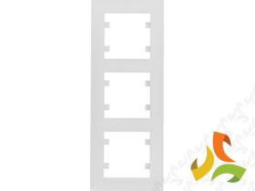 LUMINA INTENSE Ramka 3 potrójna pionowa biała WL5630 HAGER