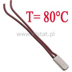 Termostat bimetaliczny metalowy ( NC 6A 80°C 250V)