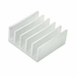 22x22x10mm Extruded Aluminum Heat Sink - Silver - Cooling Radiator
