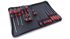 Zestaw wkrętaków RS PRO Phillips, Pozidriv, płaska 18 szt.