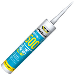 Everbuild 500WE Bath &amp; Sanitary Silicone Sealant White 310ml 500