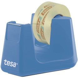 tesa 53908-00000-00 Easy Cut Smart Tape Dispenser 33m x 19mm Cyan