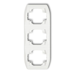 TREND Ramka pionowa potrójna biały RV-3