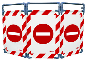 Bariera ochronna Bariera składana Red, White