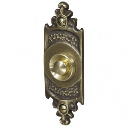 Przycisk dzwonkowy mosiężny z szyldem podłużnym 1A/50V MOSIĘŻNY PDM-232-MOS YNSTA