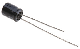 Kondensator 10 μF 50V dc Otwór przelotowy Rubycon roztaw: 2 mm 50ML10MEFC5X7