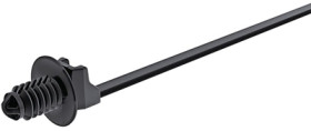 Cable tie, PA, (L x W) 165 x 4.6 mm, bundle-Ø 1 to 35 mm, black, -40 to 105 °C, 157-00228