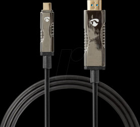 CCBG6410BK100 AOC cable USB-C &gt; HDMI, 4K@60 Hz, 10 m