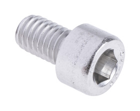 Śruba imbusowa M6 długość 10mm Nakrętka, gniazdo sześciokątne Stal nierdzewna RS PRO