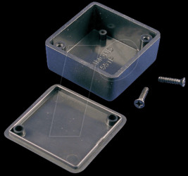 1551PBK Mini ABS housing, 40 x 40 x 20 mm, black