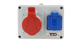 Rozdzielnica Budowlana Rs-06 16A/5P + Gs 230V 06.165