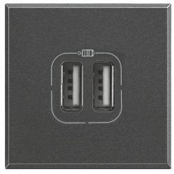 Legrand HS4287C2 Axolute USB Charging Station Type A/C 3000mA Anthracite