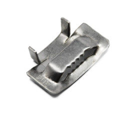 Zacisk/spinka z ząbkami do taśmy stalowej 20 mm, komplet 100 sztuk