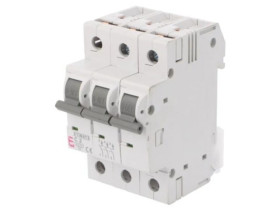 002145508 Wyłącznik nadprądowy, 230/400VAC, Prąd znamionowy: 2A, Bieguny: 3, Charakt: C