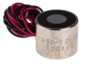 Zwora elektromagnetyczna 12V dc 280N średnica 30mm DC wysokość 24 mm