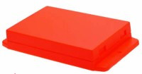NUP10570200RD Obudowa; uniwersalna ABS; 105x70,6x20mm, czerwona, zatrzaskowa, kołnierz montażowy