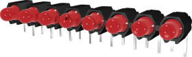 Dioda LED rzędowa 8 x czerwony (D x S x W) 40 x 4.8 x 9.1 mm Signal Construct DUHS35820 DUHS35820