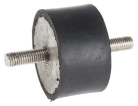 Mocowanie antywstrząsowe, M10, Ø 60mm, materiał: Guma naturalna 60Shore A, RS PRO
