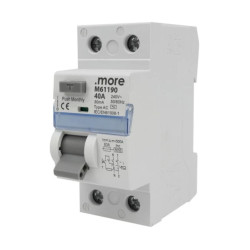 WYŁĄCZNIK RÓŻNICOWOPRĄDOWY AC 6kA 2P 40A 30mA