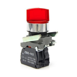 Przełącznik piórowy podświetlany XB4-BK124 (czerwony) 2-pozycyjny