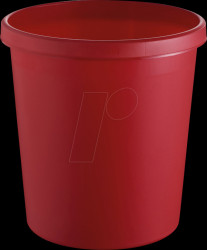 H6105825 Waste paper basket 18 litres, red