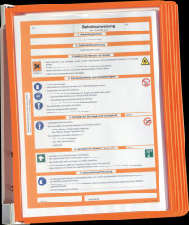 555109 VARIO® WALL 5 display panel system, set, orange