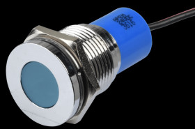Q16F3CXXB24E Indicator LED, 24 V DC, 16 mm, wired, blue/BrC