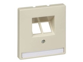 MERTEN D-LIFE Płytka czołowa mechanizmu gniazda RJ45 podwójna kremowy MTN292644 SCHNEIDER ELECTRIC
