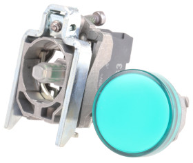 Kontrolka 120V ac Zielony Schneider Electric średnica wycięcia 22mm Montaż panelowy Śruba