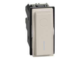 LIVING NOW Wyłącznik 2-biegunowy - 1 moduł - piaskowy beż KM4002 LEGRAND