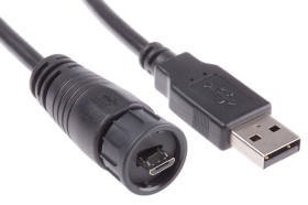 Kabel USB Złącze A Micro USB typu B Złącze B USB A dł. 2m Przewód USB kolor: Czarny