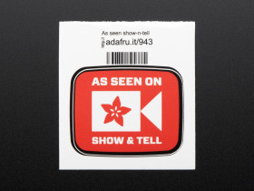 AS SEEN ON SHOW AND TELL - Sticker