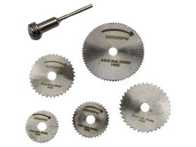 Tarcze tnące HSS do miniszlifierki, kpl 6 elem. XFT001004.