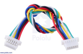 Pololu 6-Pin Female-Female JST SH-Style Cable 10cm