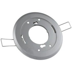 Oprawa podtynkowa stała okrągła srebrna Goldlux GX53 tworzywo sztuczne