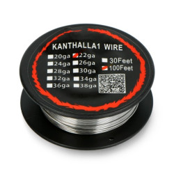 Drut oporowy Kanthal A1 0,64mm 4,9Ω/m - 30,5m