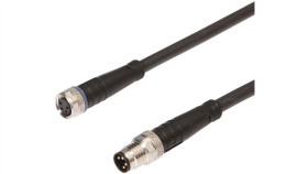 Złącze Do Samokonfekcjonowania M8 Żeńskie 4-Pinowe Proste M8 Męskie 4-Pinowe...